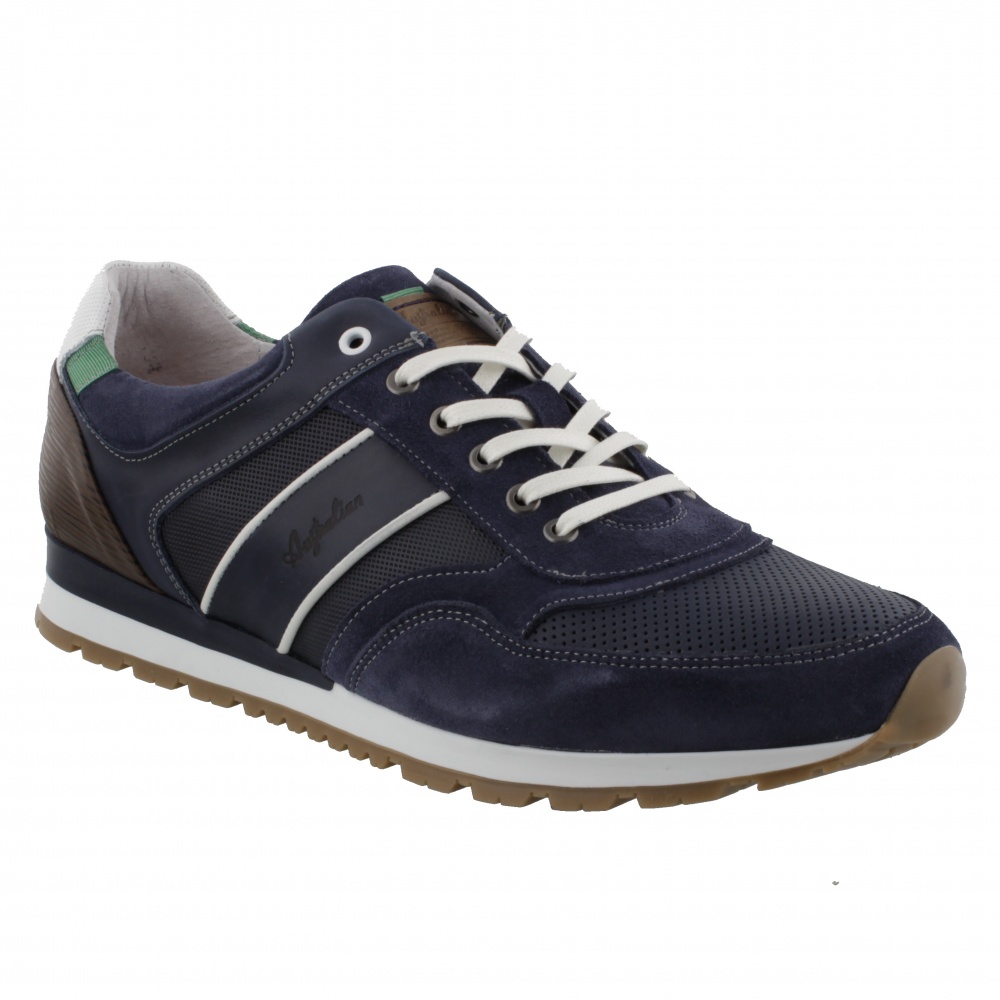 Australian Footwear Navarone Leather Blue/Tan/White